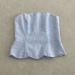 David’s bridal sparkly bustier